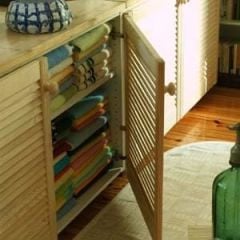 AHŞAP PANJUR KAPAK NATUREL 38x46cm