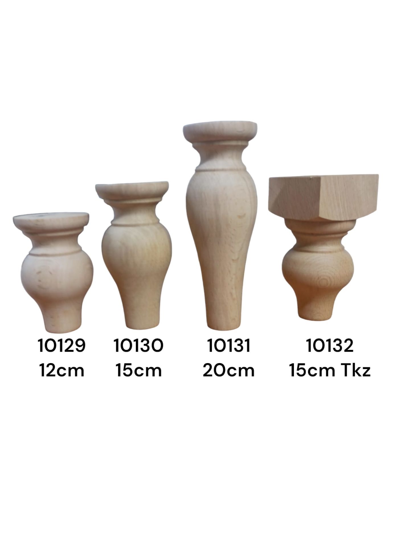 AHŞAP KOLTUK AYAĞI 7*7CM ( Damla Serisi)