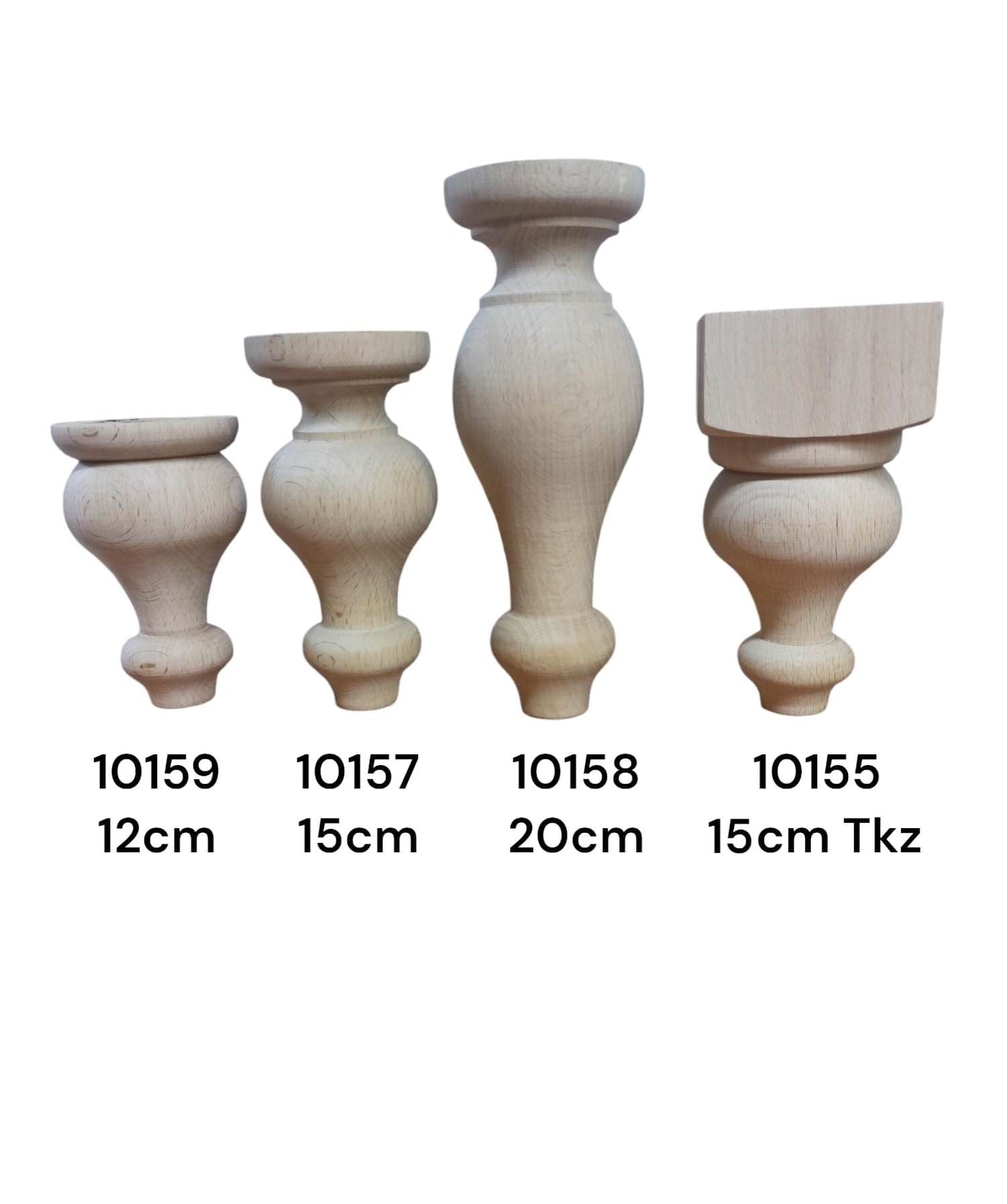 AHŞAP KOLTUK AYAĞI 7*7CM (Rose Serisi)