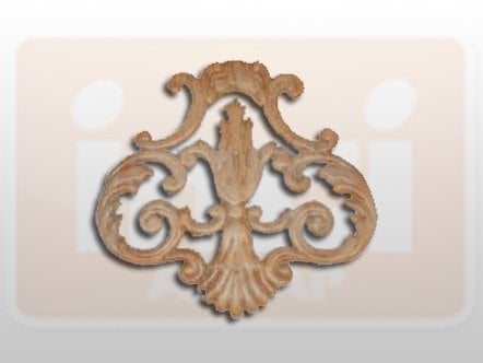 810050 AHŞAP APLİK 21x21 cm