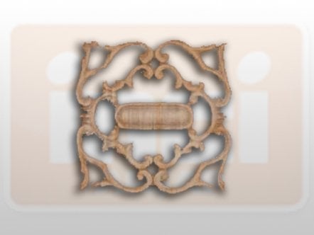 810160 AHŞAP APLİK 17x17cm