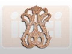 810200 AHŞAP APLİK 19x13cm