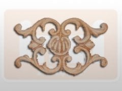 810240 AHŞAP APLİK 19x12cm