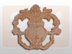 810250 AHŞAP APLİK 16x16cm