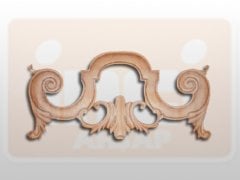 810330 AHŞAP APLİK 40x20cm