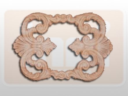 810440 AHŞAP APLİK 26.5x18.5cm
