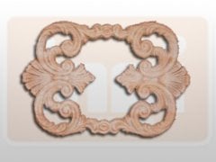 810440 AHŞAP APLİK 26.5x18.5cm