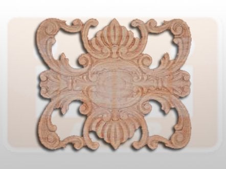 810450 AHŞAP APLİK 25.5x22.5cm