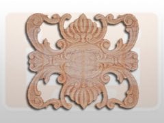 810450 AHŞAP APLİK 25.5x22.5cm