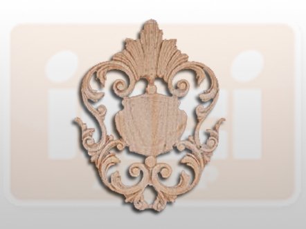 810460 AHŞAP APLİK 27x22cm