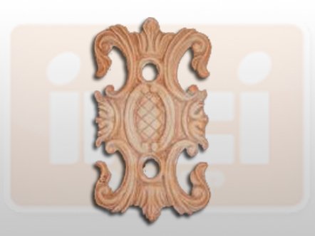 810480 AHŞAP APLİK 20x12cm