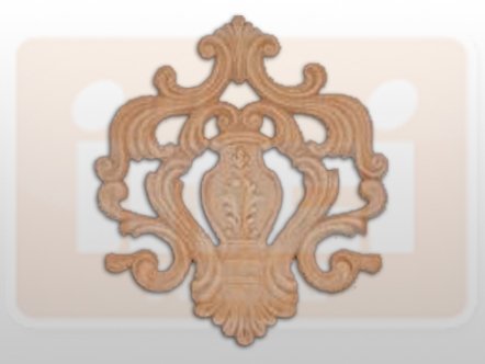 810510 AHŞAP APLİK 27x23cm