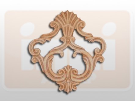 810520 AHŞAP APLİK 20x20cm