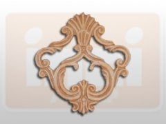 810520 AHŞAP APLİK 20x20cm