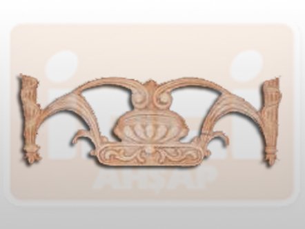 810560 AHŞAP APLİK 29x11cm