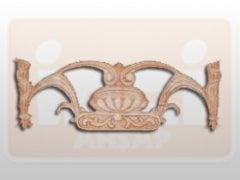 810560 AHŞAP APLİK 29x11cm