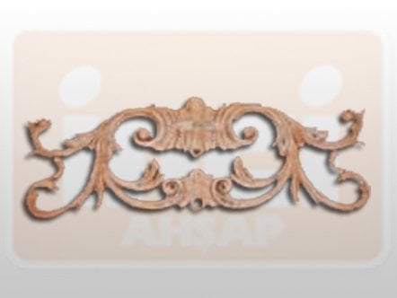 810570 AHŞAP APLİK 25x9 cm