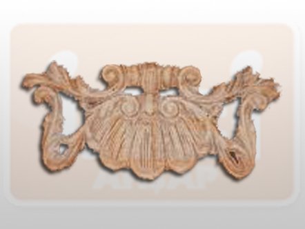 810600 AHŞAP APLİK 22x10cm