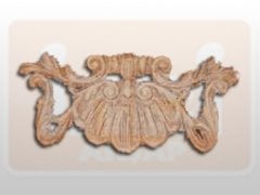 810600 AHŞAP APLİK 22x10cm