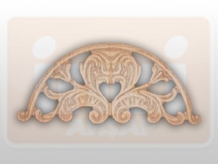 810630 AHŞAP APLİK 26x12cm