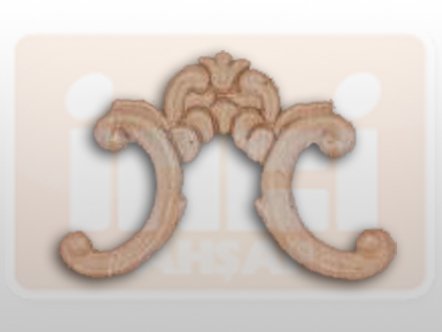 810650 AHŞAP APLİK 14x11cm