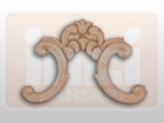810650 AHŞAP APLİK 14x11cm