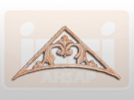 810820 AHŞAP APLİK 27x11cm