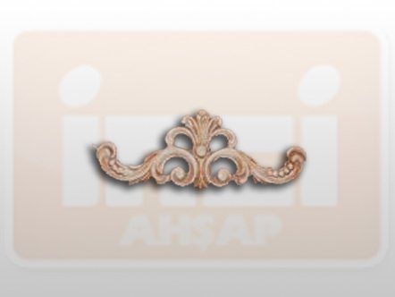 810860 AHŞAP APLİK 22x8cm