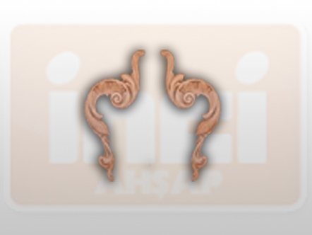 811100 AHŞAP APLİK 27x11cm