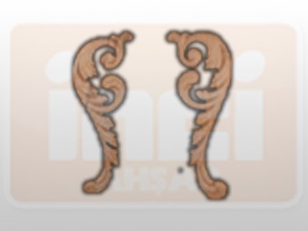 811110 AHŞAP APLİK 31x12cm