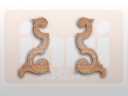 811120 AHŞAP APLİK 30.5x17.5cm