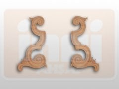 811120 AHŞAP APLİK 30.5x17.5cm