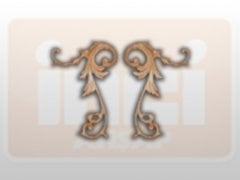 811150 AHŞAP APLİK 25.5x17cm