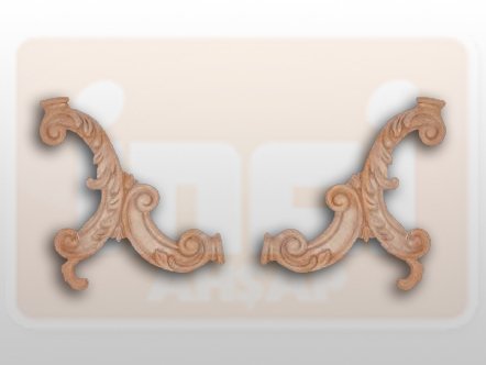 811250 AHŞAP APLİK 25x21cm