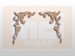 811260 AHŞAP APLİK 28.5x14cm