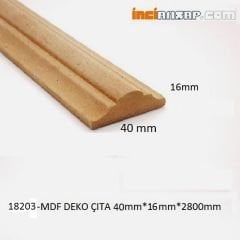 18203-DEKORATİF ÇITA MDF-40mm x 16mm x 2800mm