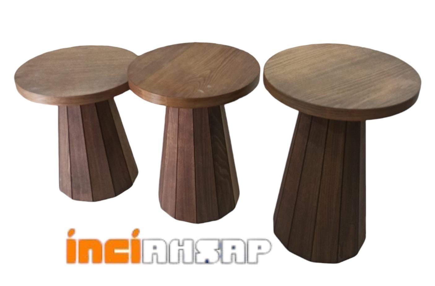 43436-AHŞAP KAPLAMALI FIÇI SEHPA AYAK - BOY 45-50-55 CM (1 TK)