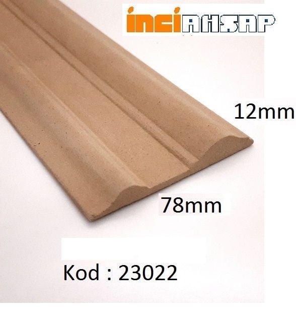 23022-DEKORATİF ÇITA MDF-78mm x 12mm x 2800mm