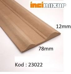 23022-DEKORATİF ÇITA MDF-78mm x 12mm x 2800mm