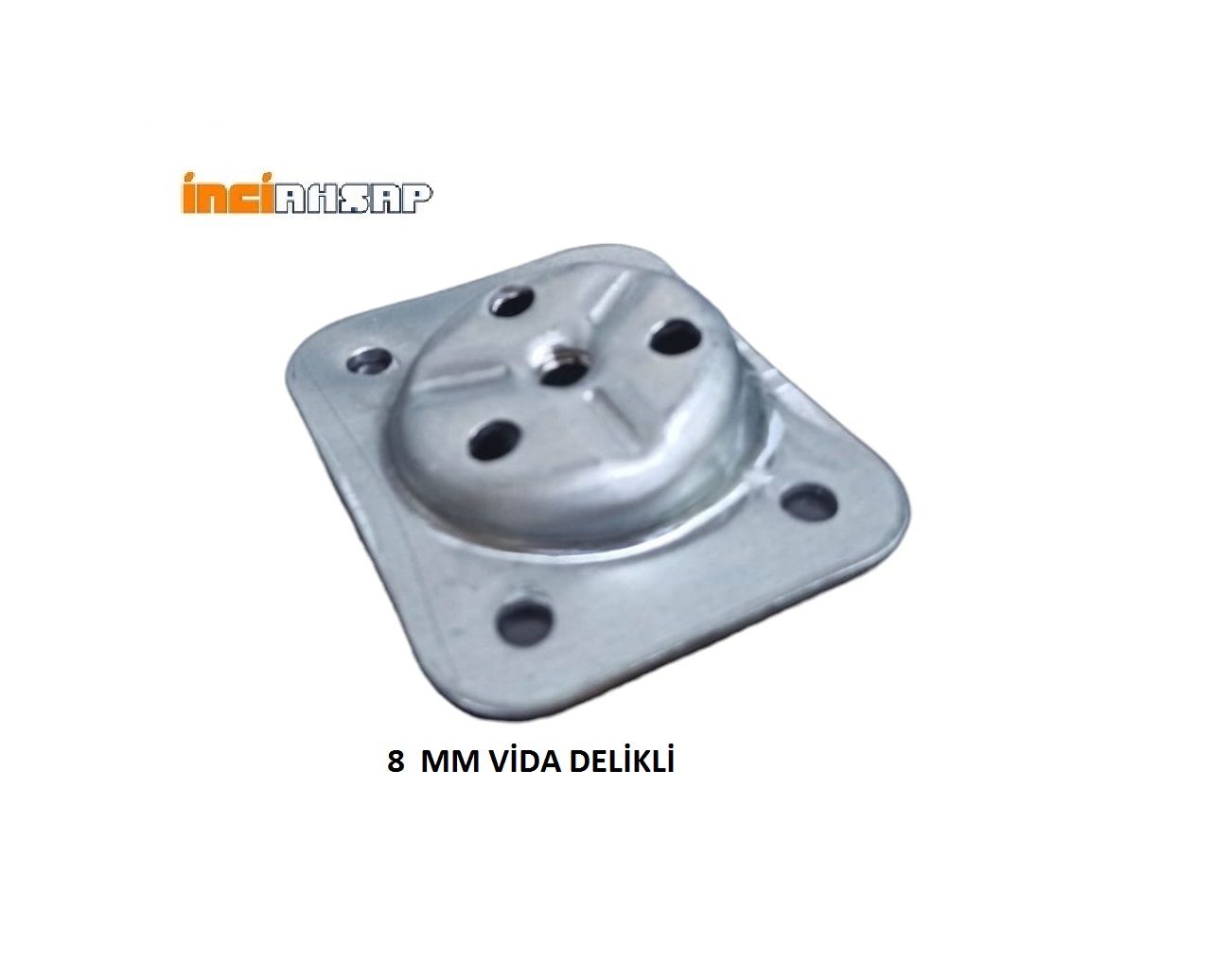 METAL KONİK AYAK BAĞLANTI APARATI (8mm Vida delikli)