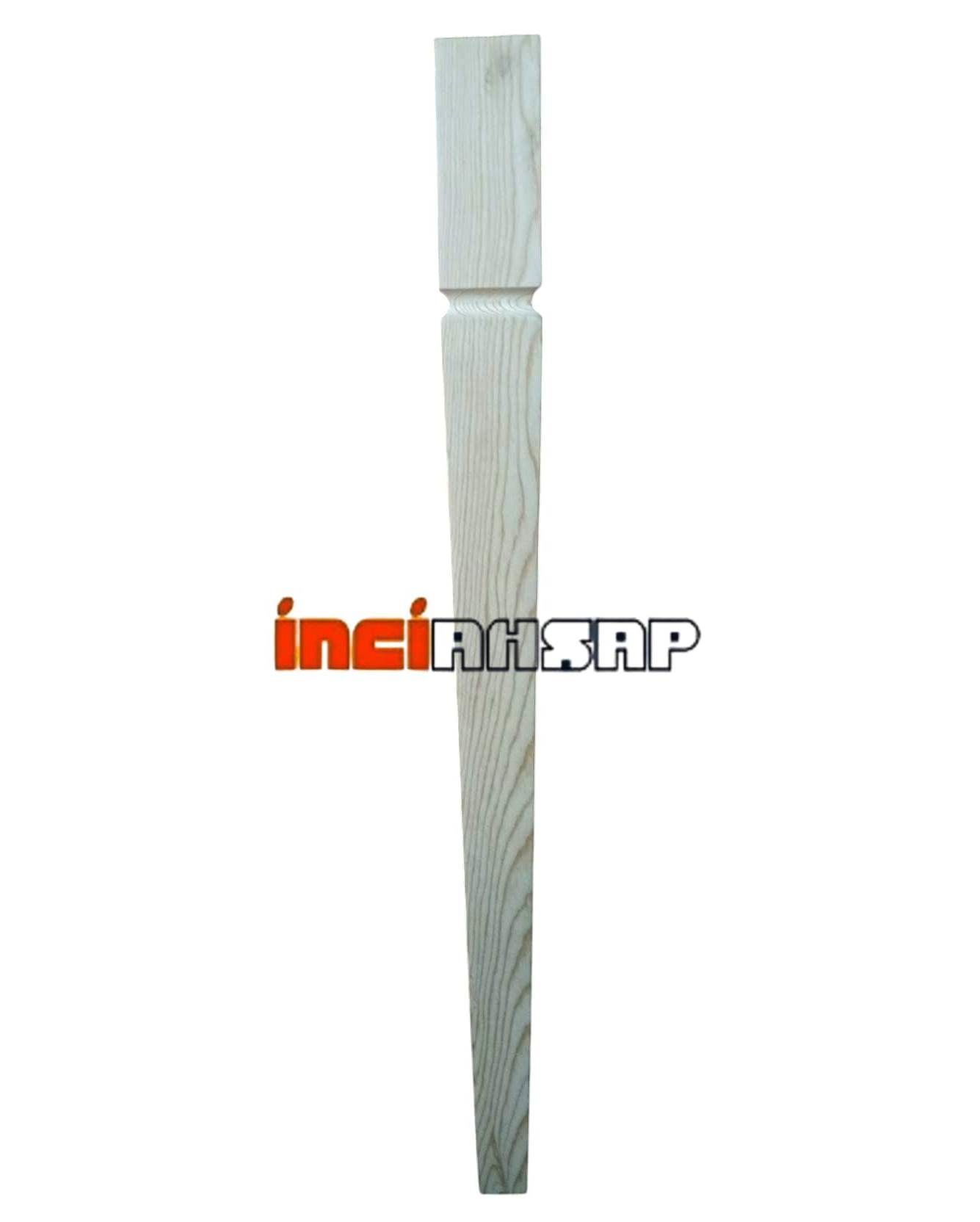 10014/K- AHŞAP KARE KONİK MASA AYAĞI ÇAM 7*7*75cm