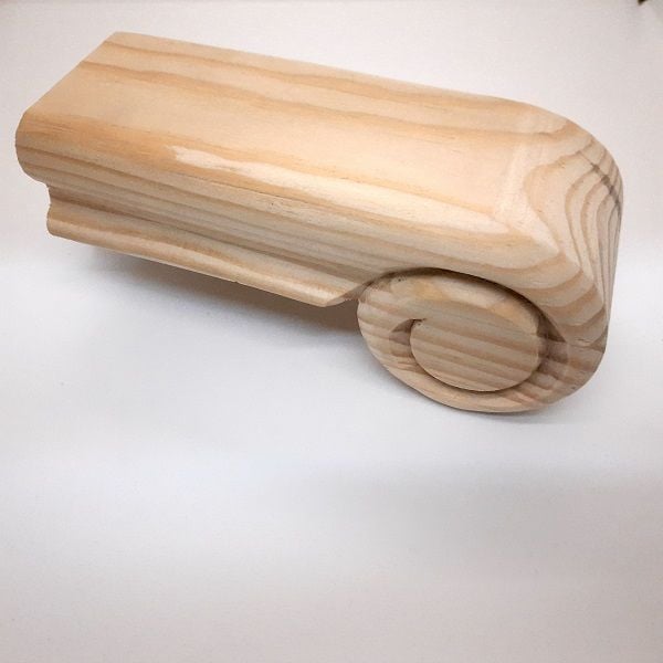 10050- Çam Merdiven Küpeşte Bitimi- Salyangoz(Koçbaşı)