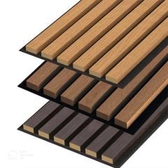 AKUSTİK DUVAR PANELİ 60cmx280cm (Teak)- 3mm Keçeli