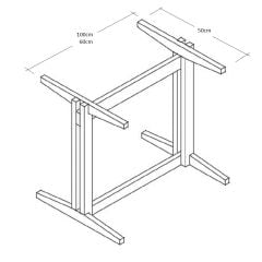 AHŞAP MASA AYAK ÇAM