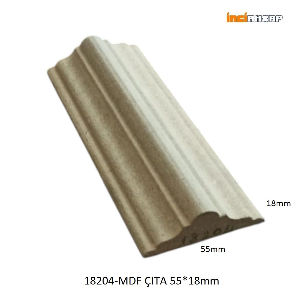 18204-DEKORATİF ÇITA MDF-55mm x 18mm x 2800mm