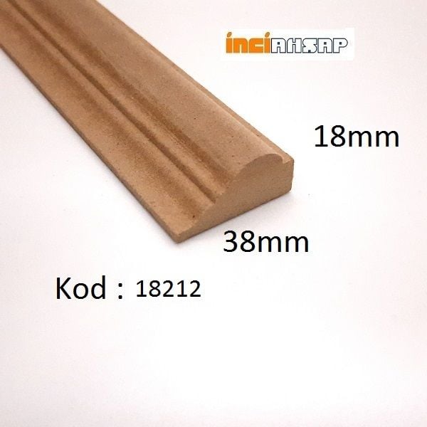 18212-DEKORATİF ÇITA MDF-38mm x 18mm x 2800mm