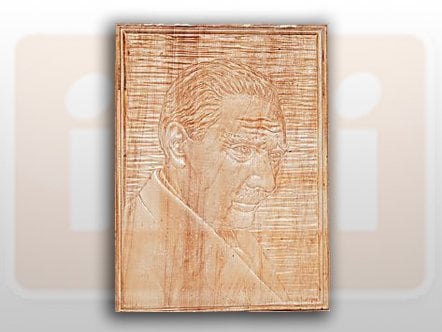 811770 AHŞAP APLİK 34x25cm