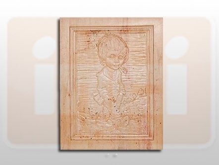 811820 AHŞAP APLİK 41.5x32cm